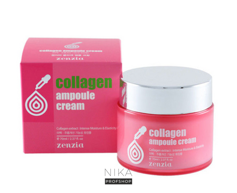 Крем інтенсивне зволоження та еластичність ZENZIA Collaгen Ampoule Cream 70 млКрем інтенсивне зволоження та еластичність ZENZIA Collaгen Ampoule Cream 70 мл