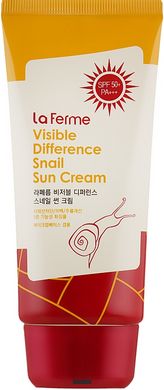 Сонцезахисний крем з муцином равлика FARM STAY Visible Difference Snail Sun Cream SPF50+ PA+++ 70 гСонцезахисний крем з муцином равлика FARM STAY Visible Difference Snail Sun Cream SPF50+ PA+++ 70 г