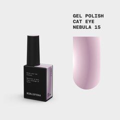 Гель-лак BIBLIOTEKA Gel Polish котяче око Cat Eye №15 Nebula, бузково-рожевий, 10 млГель-лак BIBLIOTEKA Gel Polish котяче око Cat Eye №15 Nebula, бузково-рожевий, 10 мл