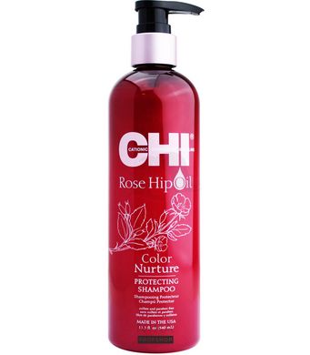 Защитный шампунь с маслом шиповника CHI Rose Hip Protection Shampoo 340 млЗащитный шампунь с маслом шиповника CHI Rose Hip Protection Shampoo 340 мл