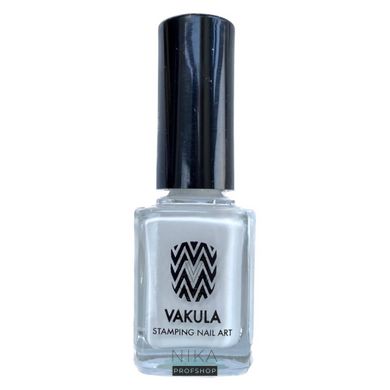 Лак для стемпінгу VAKULA Nails №3 срібло з шиммером 12 млЛак для стемпінгу VAKULA Nails №3 срібло з шиммером 12 мл