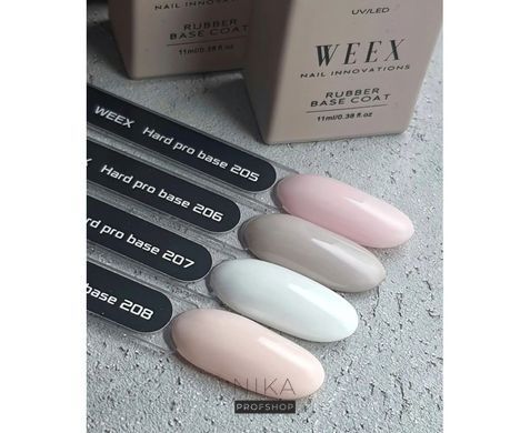 База для нігтів Cover base WEEX №206 Hard pro 11 млБаза для нігтів Cover base WEEX №206 Hard pro 11 мл