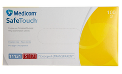 Рукавички вінілові CEROS MEDICOM SAFE TOUCH Прозорі S 100 штРукавички вінілові CEROS MEDICOM SAFE TOUCH Прозорі S 100 шт