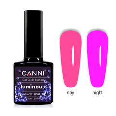 Гель-лак для нігтів CANNI Luminous №811 рожевий неон-яскрава фуксія 7,3 млГель-лак для нігтів CANNI Luminous №811 рожевий неон-яскрава фуксія 7,3 мл