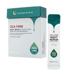 Маска для обличчя нічна незмивна FARM STAY Cica Farm з центеллою азійською сошетка 4 млМаска для обличчя нічна незмивна FARM STAY Cica Farm з центеллою азійською сошетка 4 мл