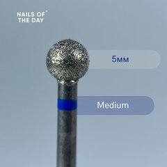 Фреза алмазна куля 5*4,8 мм синя NAILSOFTHEDAYФреза алмазна куля 5*4,8 мм синя NAILSOFTHEDAY