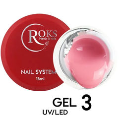 Строительный гель для ногтей ROKS Builder Gel №03 15 мл