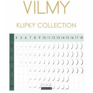Вії чорні VILMY KLIPKY mix C+ 0.10 (5-12)Вії чорні VILMY KLIPKY mix C+ 0.10 (5-12)