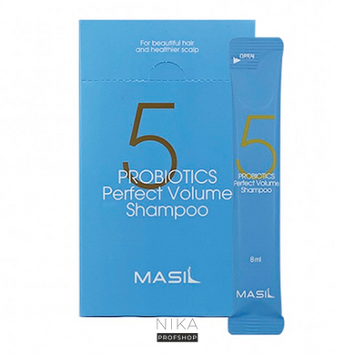Шампунь MASIL 5 Probiotics Perfect Volume для волосся бездоганний об'єм 8 мл сашеШампунь MASIL 5 Probiotics Perfect Volume для волосся бездоганний об'єм 8 мл саше