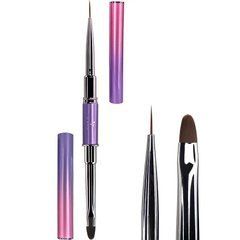 Двосторонній пензлик DNKa Liner + Gel Brush #0006Двосторонній пензлик DNKa Liner + Gel Brush #0006