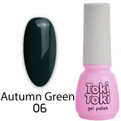 Гель-лак Toki-Toki Autumn Green AG06 5 мл, 5.0