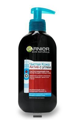 Очищуючий гель проти прищів та чорних точок GARNIER Skin Natural Чиста Шкіра Актив 200 мл&nbsp;, 200.00