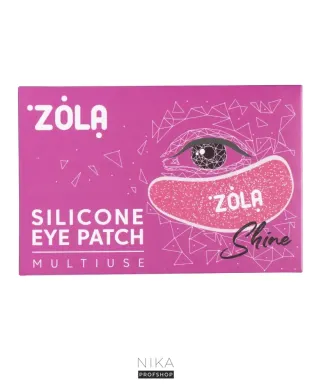Патчі силіконові багаторазові для очей ZOLA малинові 1 пара