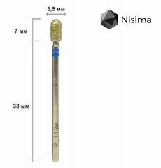 Фреза для маникюра алмазная цилиндр сфера Nisima P_112mK 3,5 ммФреза для маникюра алмазная цилиндр сфера Nisima P_112mK 3,5 мм