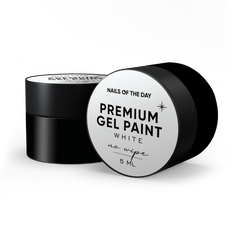 Гель-фарба NAILSOFTHEDAY Premium Gel Paint White No Wipe без липкого шару, 5 млГель-фарба NAILSOFTHEDAY Premium Gel Paint White No Wipe без липкого шару, 5 мл