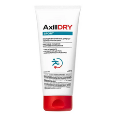 Охолоджувальний гель для душу з дезодоруючою дією AxillDRY Sport, 200 мл Ефективне очищення & миттєве охолодженняОхолоджувальний гель для душу з дезодоруючою дією AxillDRY Sport, 200 мл Ефективне очищення & миттєве охолодження
