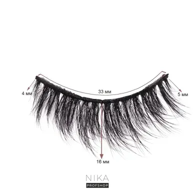 Накладні вії на стрічці ZIDIA Lashes, style Wispies (false mink) 1 пара, багаторазовіНакладні вії на стрічці ZIDIA Lashes, style Wispies (false mink) 1 пара, багаторазові