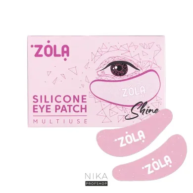 Патчи силиконовые многоразовые для глаз ZOLA розовые 1 пара
