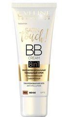 BB крем EVELINE COSMETICS Satin Tuouch увлажняющий с гиалуроновой кислотой 002 Beige, 30 мл