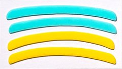 Компенсатори для ламінування LASH TREND ультратонкі 2 пари в упаковці, колір: жовті+блакитніКомпенсатори для ламінування LASH TREND ультратонкі 2 пари в упаковці, колір: жовті+блакитні