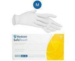 Рукавички вінілові MEDICOM SAFE TOUCH Прозорі М 100 штРукавички вінілові MEDICOM SAFE TOUCH Прозорі М 100 шт
