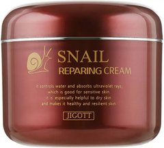 Крем для обличчя JIGOTT Snail Repairing Cream відновлюючий з муцином равлика 100 млКрем для обличчя JIGOTT Snail Repairing Cream відновлюючий з муцином равлика 100 мл