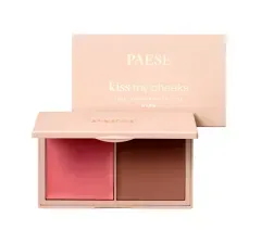 Контурная палитра 2 в1 румяна-бронзатор PAESE Kiss My Cheeks Creamy WARM 15 г