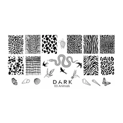 Пластина для стемпінгу DARK 03Пластина для стемпінгу DARK 03
