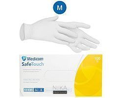 Перчатки виниловые MEDICOM SAFE TOUCH Прозрачные М 100 штПерчатки виниловые MEDICOM SAFE TOUCH Прозрачные М 100 шт