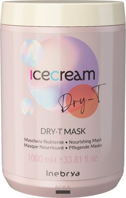 Маска для сухого, фарбованого та кучерявого волосся INEBRYA Ice Cream Dry-T Mask 1000 млМаска для сухого, фарбованого та кучерявого волосся INEBRYA Ice Cream Dry-T Mask 1000 мл