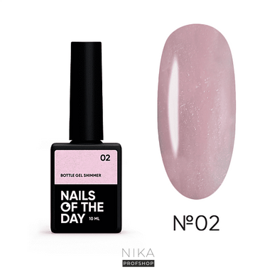 Гель для нігтів надміцний NAILSOFTHEDAY Bottle gel shimmer 02,10 млГель для нігтів надміцний NAILSOFTHEDAY Bottle gel shimmer 02,10 мл