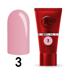 Aкрилгель для нігтів ROKS Acryl Gel №3 15 мл