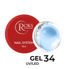 Гель для нігтів будівельний ROKS Builder Gel №34 15 млГель для нігтів будівельний ROKS Builder Gel №34 15 мл