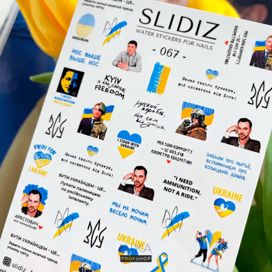 Слайдери для нігтів Slidiz stickers 7*10 №067