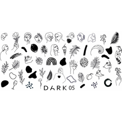 Пластина для стемпінгу DARK 05Пластина для стемпінгу DARK 05