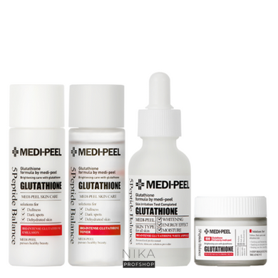 Набір освітлювальних засобів з глютатіоном MEDI-PEEL Glutathione 600 Multi Care KitНабір освітлювальних засобів з глютатіоном MEDI-PEEL Glutathione 600 Multi Care Kit