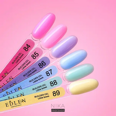 Гель для нігтів Builder gel EDLEN Little Bows Змінний катридж №89 30 мл