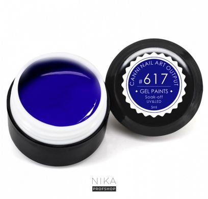 Гель-фарба CANNI 617 пастельно-синій 5млГель-фарба CANNI 617 пастельно-синій 5мл