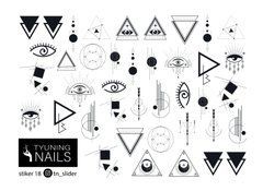 Слайдер для нігтів TYUNING NAILS Sticker 18 чорніСлайдер для нігтів TYUNING NAILS Sticker 18 чорні