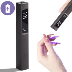 Ліхтарик ультрафіолетовий для полімеризації на акумуляторі та USB 180 mAh, 3 Вт.з таймером чорнийЛіхтарик ультрафіолетовий для полімеризації на акумуляторі та USB 180 mAh, 3 Вт.з таймером чорний