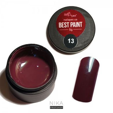 Гель-фарба універсальна NAIL APEX BEST paint №13, 5гГель-фарба універсальна NAIL APEX BEST paint №13, 5г