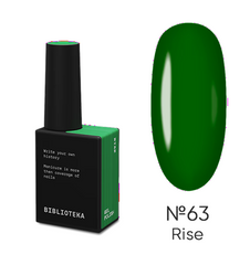 Гель-лак для нігтів BIBLIOTEKA Gel Polish №63 Rise зелений, 10 млГель-лак для нігтів BIBLIOTEKA Gel Polish №63 Rise зелений, 10 мл