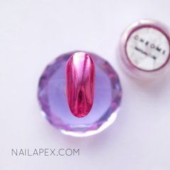 Дзеркальна Втирка для нігтів &laquo;Chrome&raquo; NAIL APEX №7, малиноваДзеркальна Втирка для нігтів &laquo;Chrome&raquo; NAIL APEX №7, малинова