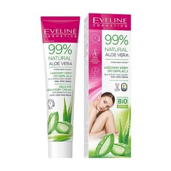 Крем EVELINE Cosmetics делікатний для депіляції для чутливої шкіри ніг та бікіні 99% Aloe Vera125 млКрем EVELINE Cosmetics делікатний для депіляції для чутливої шкіри ніг та бікіні 99% Aloe Vera125 мл
