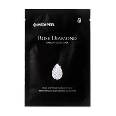 Маска тканевая с гиалуроновой кислотой MEDI-PEEL Rose Diamond Radiant Glow Mask осветляющая 25 млМаска тканевая с гиалуроновой кислотой MEDI-PEEL Rose Diamond Radiant Glow Mask осветляющая 25 мл