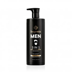 Шампунь 3 в 1 для мужчин Bogenia Hair Face Body Deep Cleansing Oil Control BG 450/001 500 млШампунь 3 в 1 для мужчин Bogenia Hair Face Body Deep Cleansing Oil Control BG 450/001 500 мл