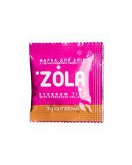 Фарба для брів ZOLA з колагеном 01 Light Brown саше 5 млФарба для брів ZOLA з колагеном 01 Light Brown саше 5 мл