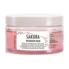 Маска для волосся INEBRYA Sakura restorative mask гелева відновлююча 250 млМаска для волосся INEBRYA Sakura restorative mask гелева відновлююча 250 мл