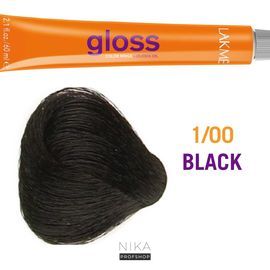 Крем-фарба для волосся напівперманентна тонувальна LAKME Gloss Demi-Permanent Hair Color 1/00, 60 млКрем-фарба для волосся напівперманентна тонувальна LAKME Gloss Demi-Permanent Hair Color 1/00, 60 мл