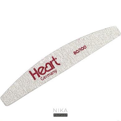 Пилка для ногтей HEART Нalf 80/100 гритПилка для ногтей HEART Нalf 80/100 грит